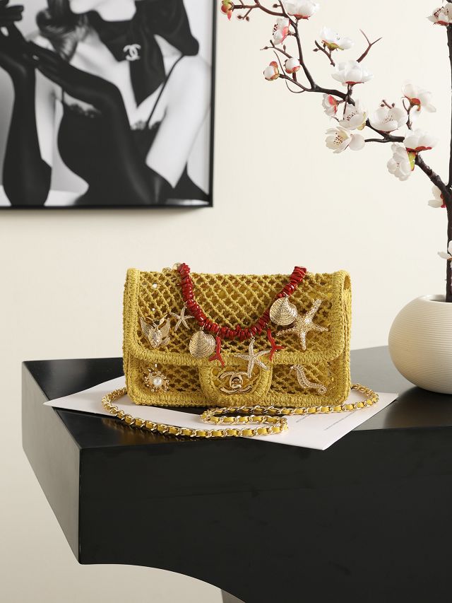 CC tweed mini flap bag AS6156 