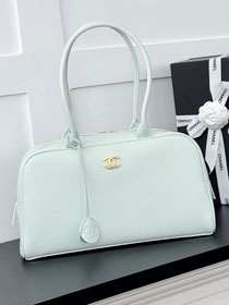 CC calfskin large bowling bag AS6211 light green