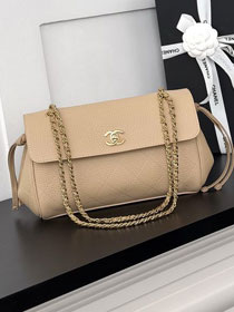 CC grained calfskin small tote bag AS6427 beige