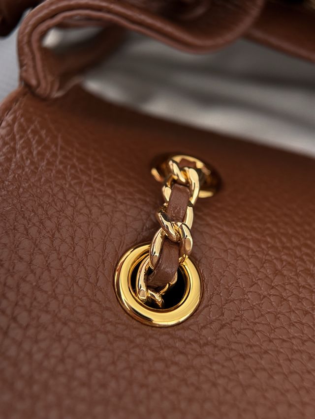 CC grained calfskin small tote bag AS6427 brown