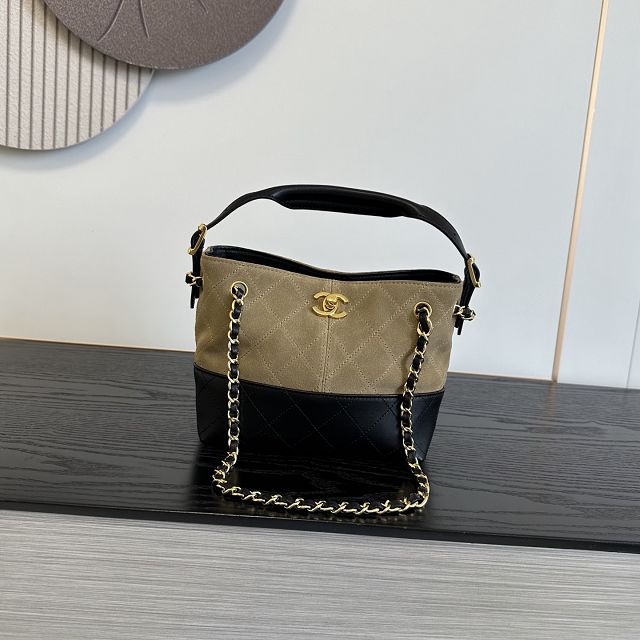 CC suede mini tote bag AS5635 beige
