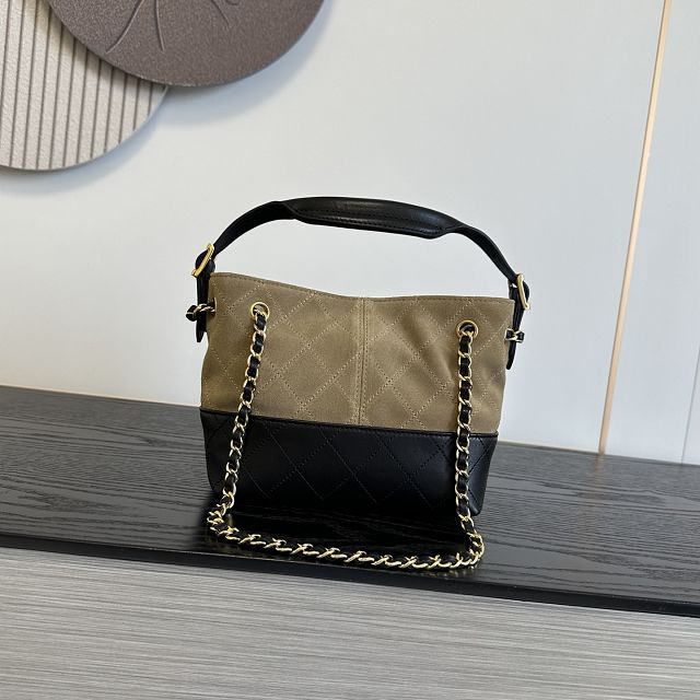 CC suede mini tote bag AS5635 beige