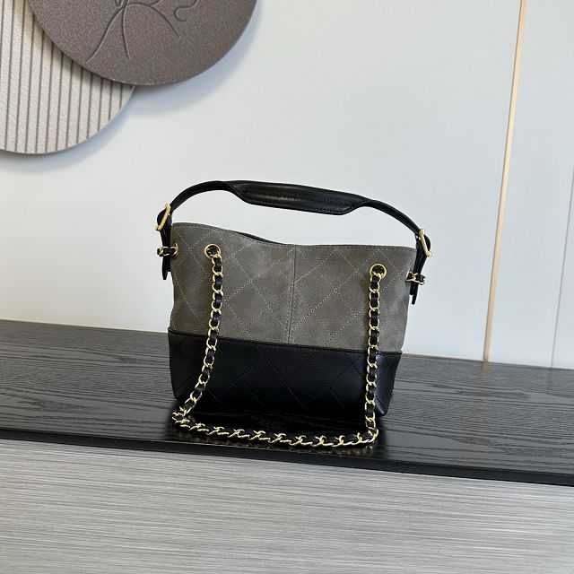 CC suede mini tote bag AS5635 grey