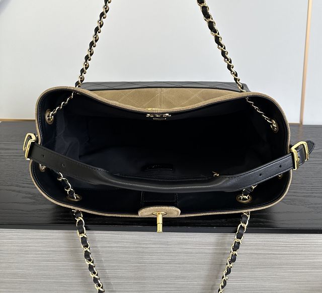CC suede small tote bag AS5634 beige