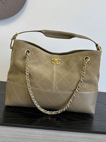 CC suede small tote bag AS5634 khaki