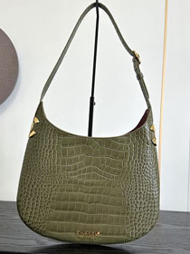 CC crocodile calfskin large  hobo handbag AS6601
