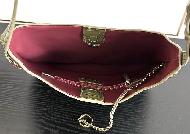 CC crocodile calfskin large  hobo handbag AS6601