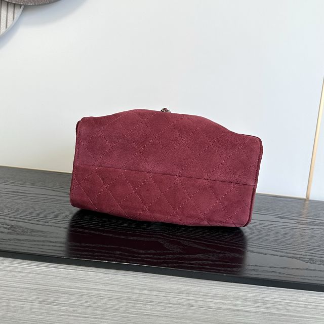 CC suede calfskin 25 small handbag AS5293 wine
