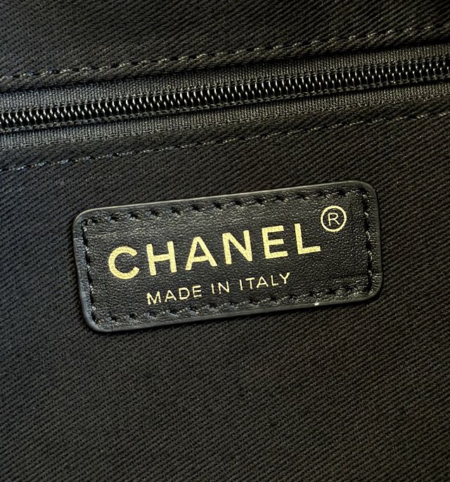 CC grained calfskin bowling bag AS6216 black