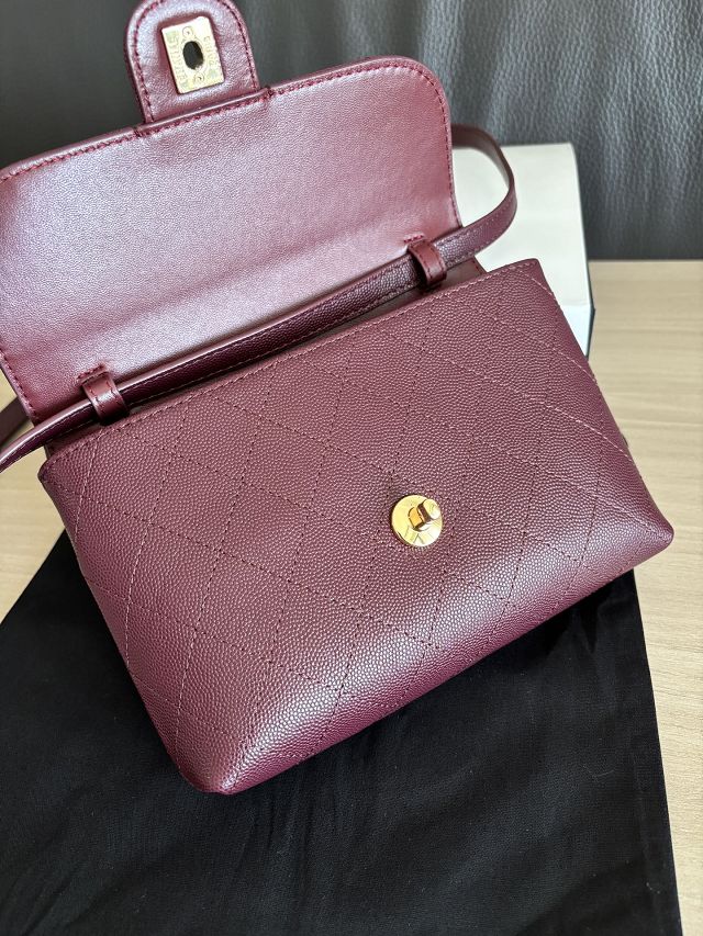 CC calfskin clutch with strap AP5567