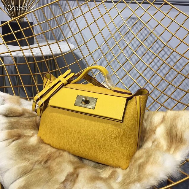 2019 Hermes togo leather kelly 2424 bag H03699 yellow