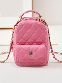 CC original grained calfskin mini backpack AP3753 pink