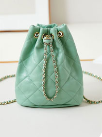 2024 CC original lambskin small backpack AS4810 green