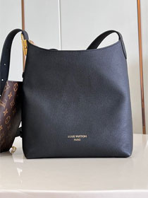 Louis vuitton original calfskin low key hobo handbag PM M25352 black