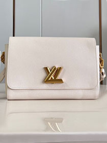 Louis vuitton original calfskin soft twist handbag M25359 white