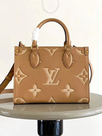 Louis vuitton original calfskin onthego pm M12513 arizona beige