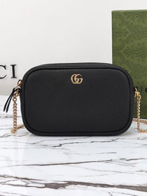 GG original calfskin marmont super mini shoulder bag 772759 black