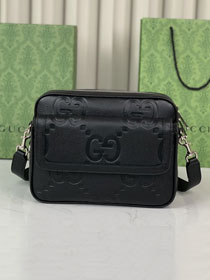 GG original calfskin jumbo GG small crossbody bag 794088 black