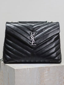 YSL original calfskin loulou medium bag 487216 black