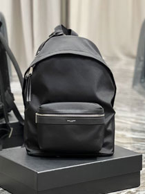 YSL original nylon canvas medium city backpack 534967 black