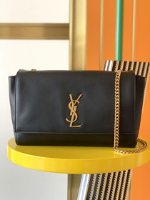 YSL original suede calfskin reversible medium kate bag 553804 black