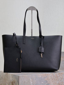 YSL original calfskin shopping tote bag 394195 black