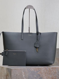 YSL original calfskin shopping tote bag 394195 grey