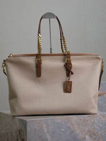 YSL original canvas large travel  bag 791304 beige