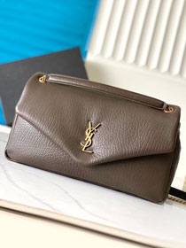 YSL original lambskin calypso large bag 777399 dark green