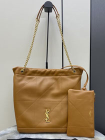 YSL original lambskin jamie 4.3 pochon bag 781666 brown