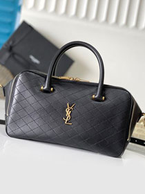 YSL original lambskin medium bowling bag 766785 black