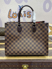 Louis vuitton original damier ebene onthego tote bag MM N00065