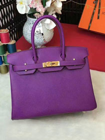 Hermes original epsom leather birkin 30 bag H30-3 anemone