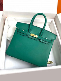 Hermes original swift leather birkin 30 bag H30-5 vert vertigo