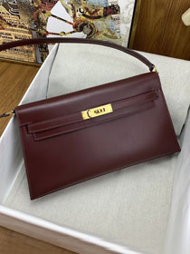 Hermes original box leather kelly elan KE0028-3 bordeaux