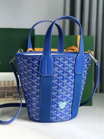 Goyard original canvas belharra small tote bag GY0115-2 blue