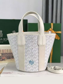 Goyard original canvas belharra small tote bag GY0115-2 white