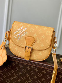 Louis vuitton original monogram canvas montsouris messenger PM m12694 yellow