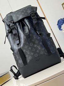 Louis vuitton original monogram eclipse getaway backpack M46792 black