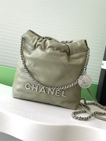 CC original calfskin 22 mini handbag AS3980 green