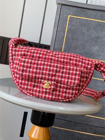 CC original tweed shoulder bag AS2090 red