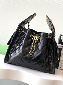 CC original calfskin small hobo bag AS5293 black