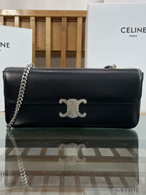 Celine original calfskin east west triomphe bag 197413 black