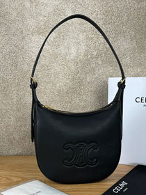 Celine original calfskin small heloise bag 117253 black