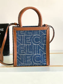 Celine original denim mini cabas 194372 blue