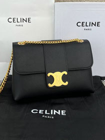 Celine original calfskin medium victoire bag 115853 black