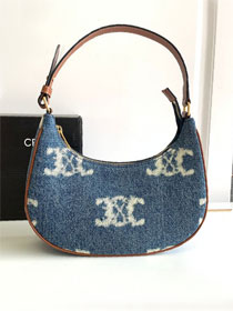 Celine original denim canvas ava bag 193952 blue