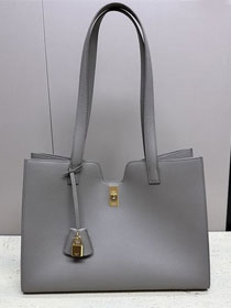 Celine original calfskin cabas 16 soft bag 112583 grey