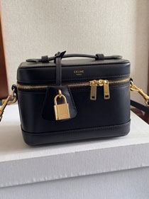 Celine original calfskin vanity case 119463 black