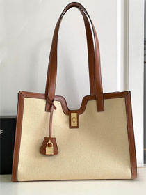 Celine original canvas cabas 16 soft bag 112583 natural